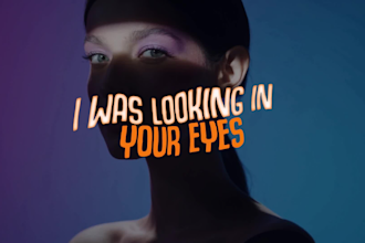 create unique animated lyric music video for your song