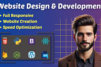 be your front end website developer, reactjs ,nodejs, nextjs