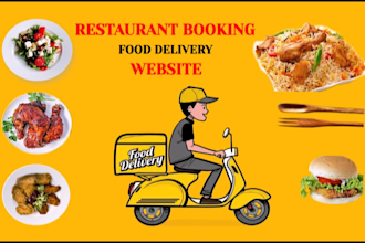a create restaurant booking and online food delivery website
