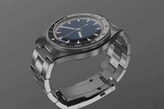 create a premium 3d watch animation, 3d watch design, model and product ad