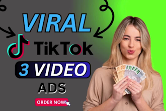 create viral tik tok video ads,dropshipping video ads with a perfect hook