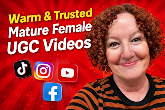 create mature female ugc videos for tiktok or instagram