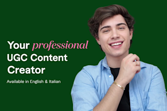 record a dynamic spokesperson video and be your professional actor in italian