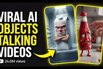 create viral ai objects talking video using veo 3