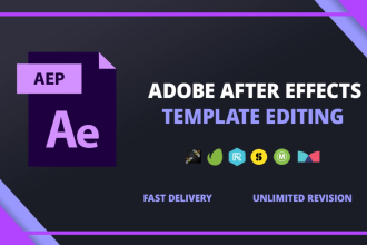 edit your after effects or premiere pro templates
