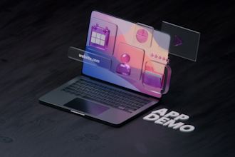 create custom 3d isometric saas animation