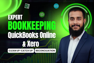 do quickbooks cleanup and catch up bookkeeping with bank reconciliation