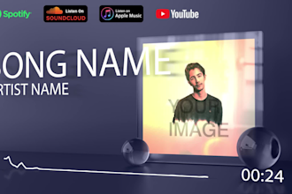 create 3d audio spectrum or music visualizer