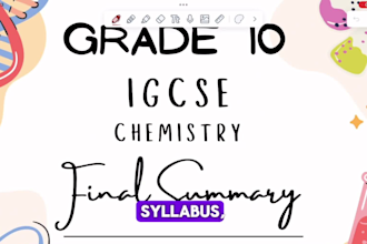 give you the best igcse chemistry revision notes
