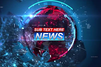 do dynamic breaking news intro for your videos in 24h