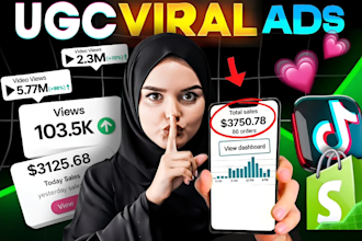 create ugc tiktok ads with 2 hooks for dropshipping products