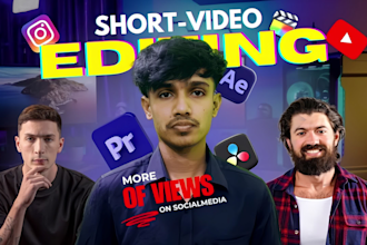 edit instagram reels, youtube shorts and tiktok video