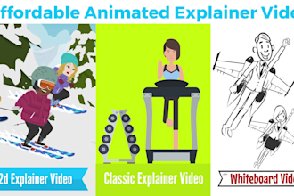 create 2d animated explainer video or sales video