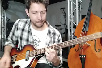 be your bass player and record a bass guitar track