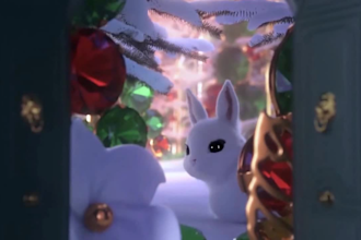add logo and text in christmas video