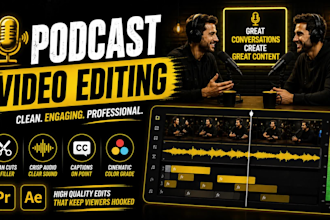do video editing for riverside, zoom and youtube videos