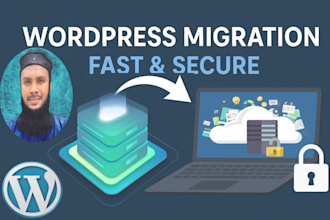do wordpress site migration, website backup and transfer to a new hosting