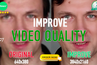 improve and upscale the quality of your videos