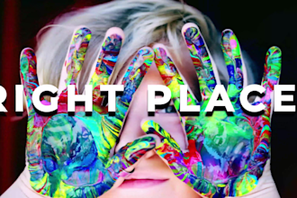 do fast stomp kinetic typography and text animation video