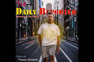 do creative and unique magazine and book cover design