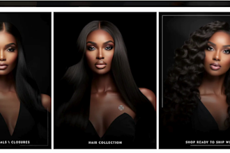 design professional hair extension shopify store wix dropshipping store