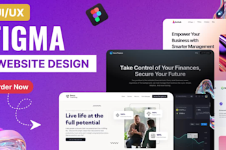 do figma website design, figma website, figma landing page, website mockup