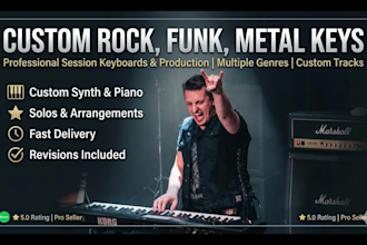 record  rock, funk, metal keyboard tracks for your songs
