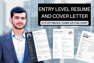 build you a professional entry level resume on the same day
