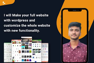 customize wordpress website or wordpress theme customization