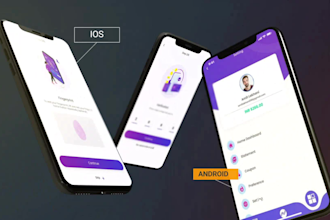 create android and ios using flutter