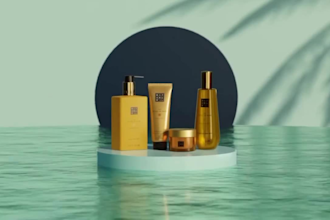 professionally do 3d skincare visualization, 3d cosmetic animation, cgi product