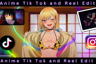 create viral tiktok reel anime music video amv