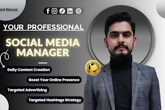 create and manage social media content to increase reach and engagement