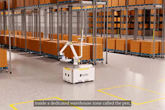 do 3d industrial animation for warehouse automation, amr and robotics machinery