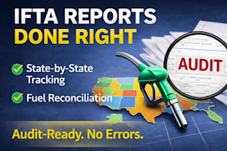 prepare accurate ifta fuel tax report and mileage log