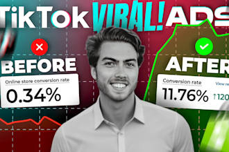 create viral dropshipping tiktok video ad, viral ads, dropshipping ads in 12h