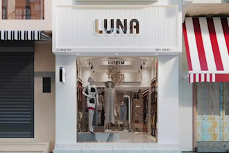 design 3d interior rendering for fashion boutique, beauty and retail store