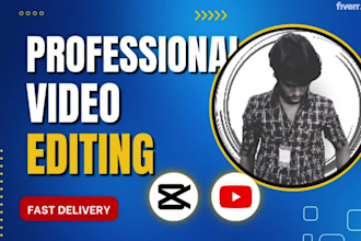 do professional youtube video editing, capcut video editing