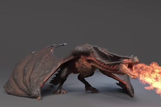 create realistic 3d dragon animation and creature animation in maya