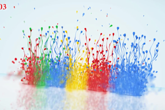 make a 3d kids particle video intro custom logo animation, intro and outro