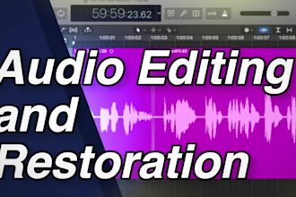 transform your audio with top quality editing and restoration