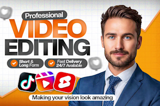 professionally edit youtube vlogs, reels, travel and all type of video editing