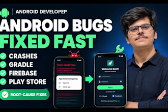 fix android app crashes, bugs and build errors in kotlin