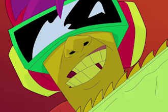 2d animated music video, character animation or 2d cartoon animation