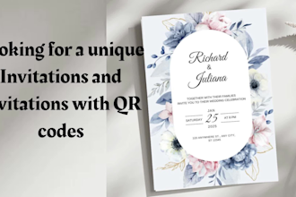 design invitations and invitations with qr codes