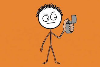 create 2d animated stick figure video for youtube