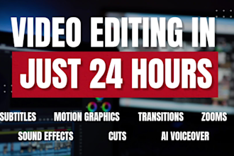 video editing for youtube in under 24 hours