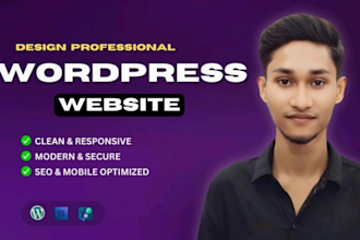 do wordpress personal portfolio website business website or landing page