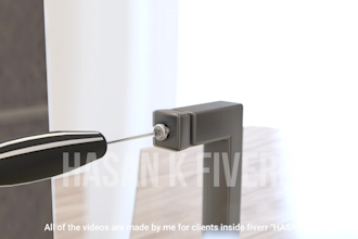 make 3d assembly or installation animation video