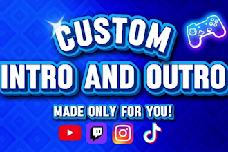 create a professional youtube intro and outro